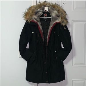 1 Madison’s Faux Fur Trim Parka